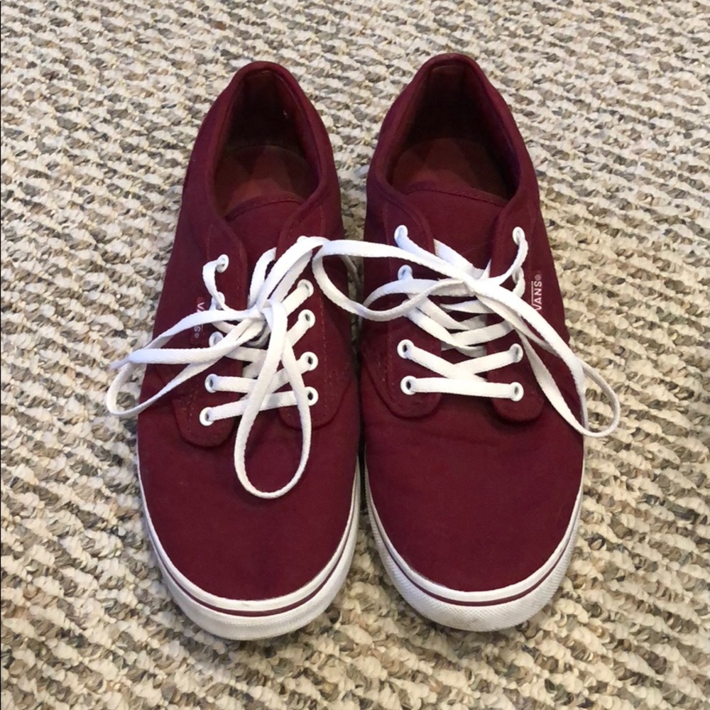 Burgundy Vans